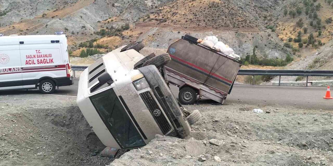 Malatya’da tarım işçilerini taşıyan minibüs devrildi