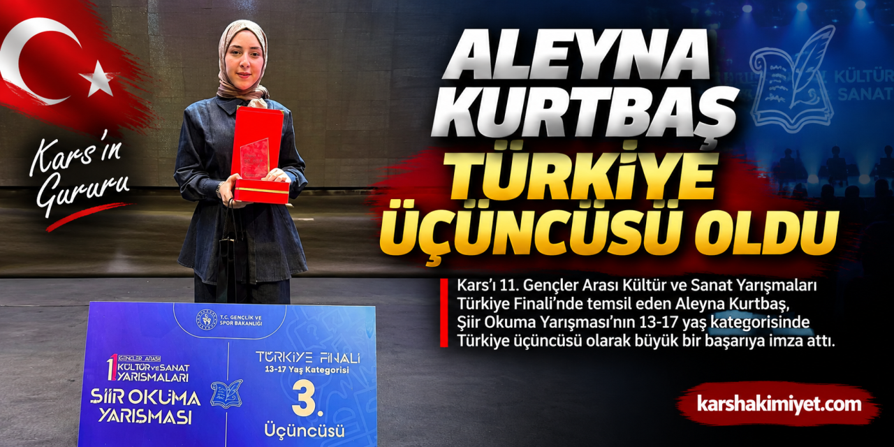 Aleyna Kurtbaş Türkiye Üçüncüsü Oldu