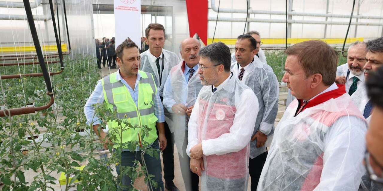 Bakan Yumaklı, Erzincan’daki jeotermal sera alanını inceledi