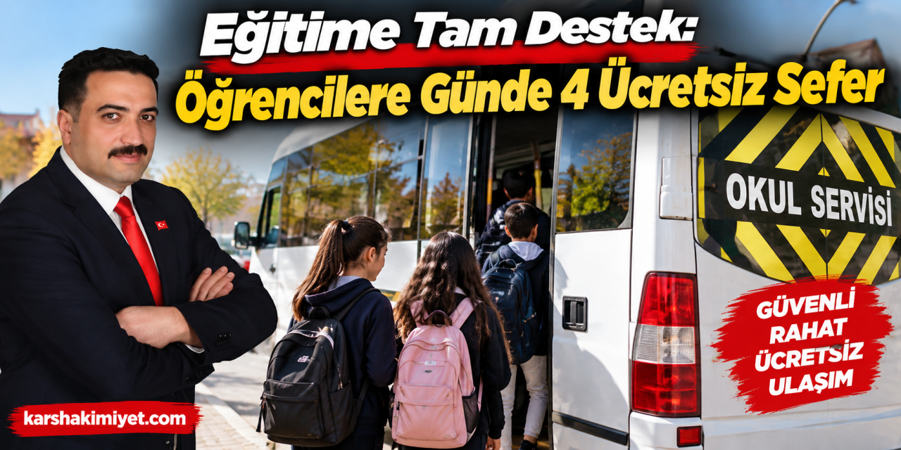 Eğitime Tam Destek: Öğrencilere Günde 4 Ücretsiz Sefer