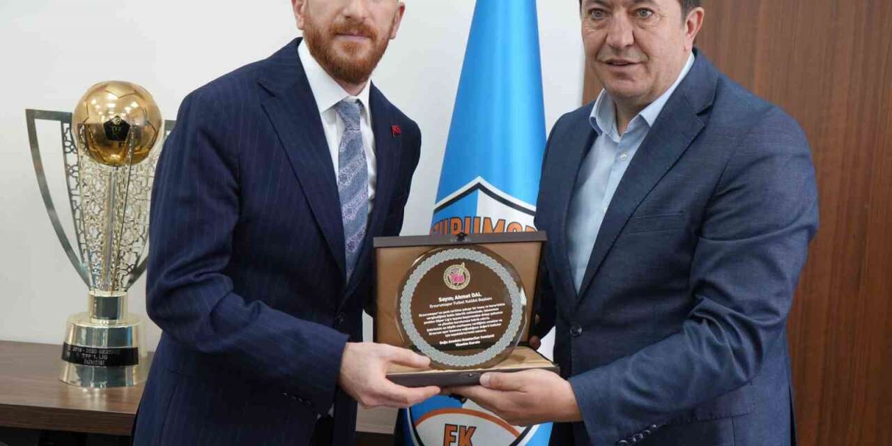 DAGC’den Erzurumspor Başkanı Ahmet Dal’a başarı plaketi