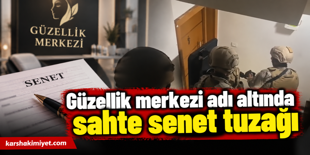 Güzellik merkezi adı altında sahte senet tuzağı