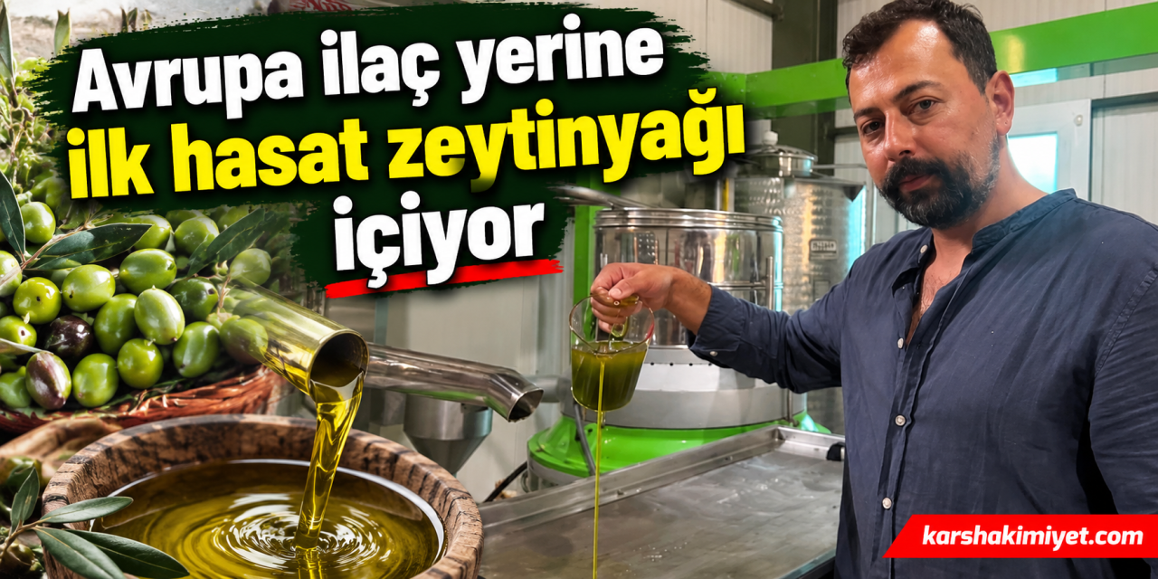 Avrupa ilaç yerine ilk hasat zeytinyağı içiyor