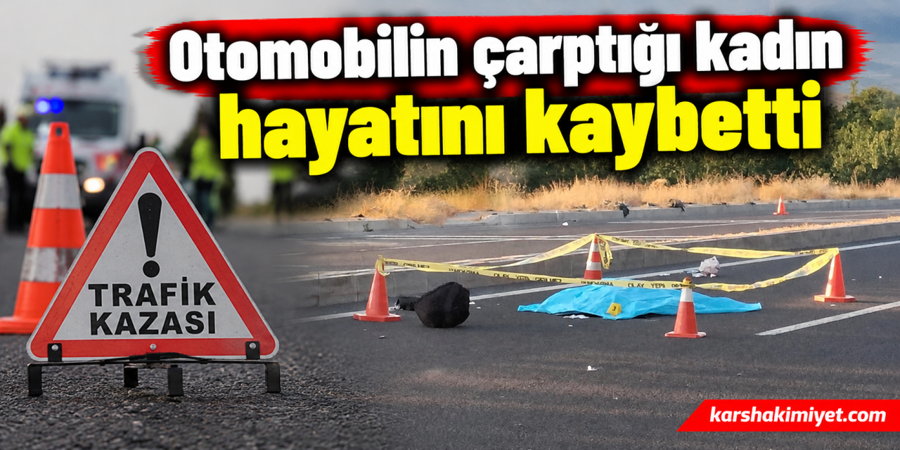 Otomobilin çarptığı kadın hayatını kaybetti