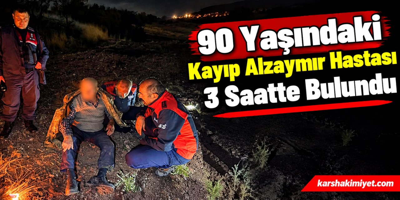 90 yaşındaki kayıp alzaymır hastası 3 saatte bulundu