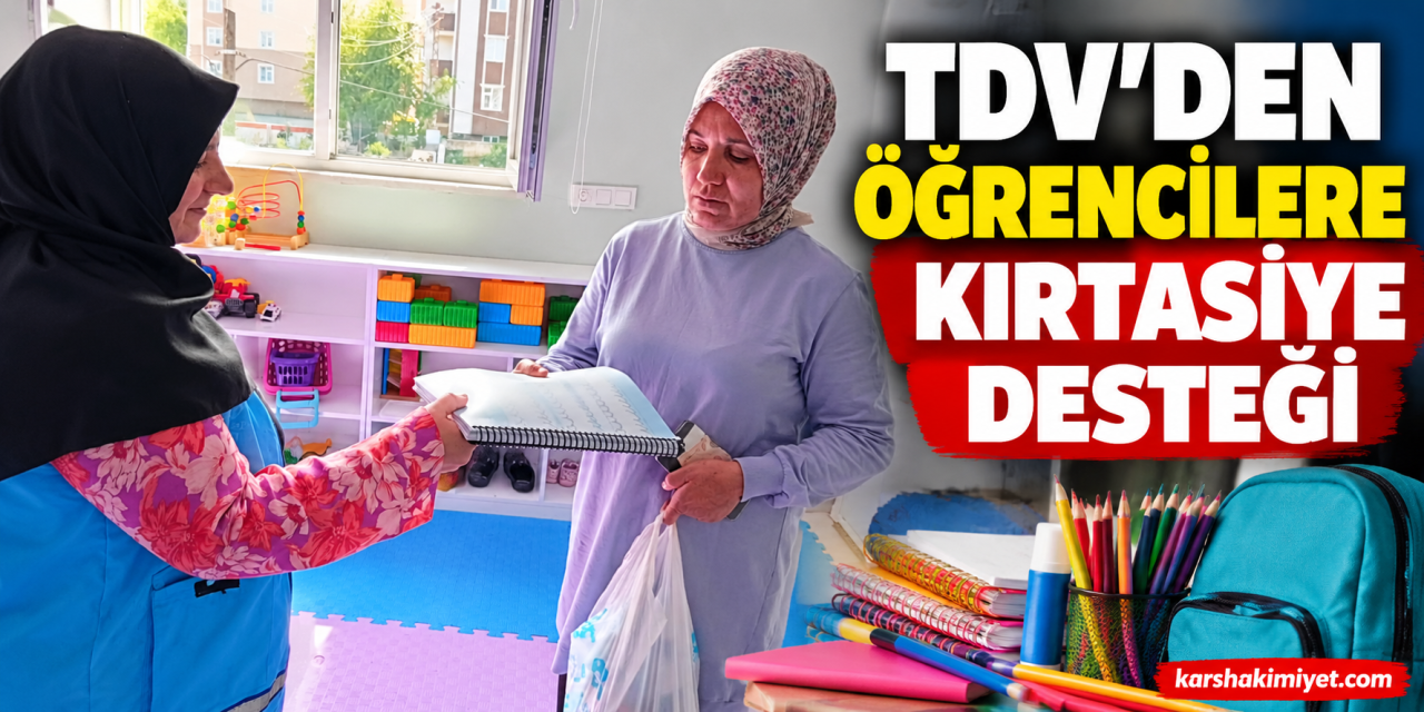 TDV’den Öğrencilere Kırtasiye Desteği