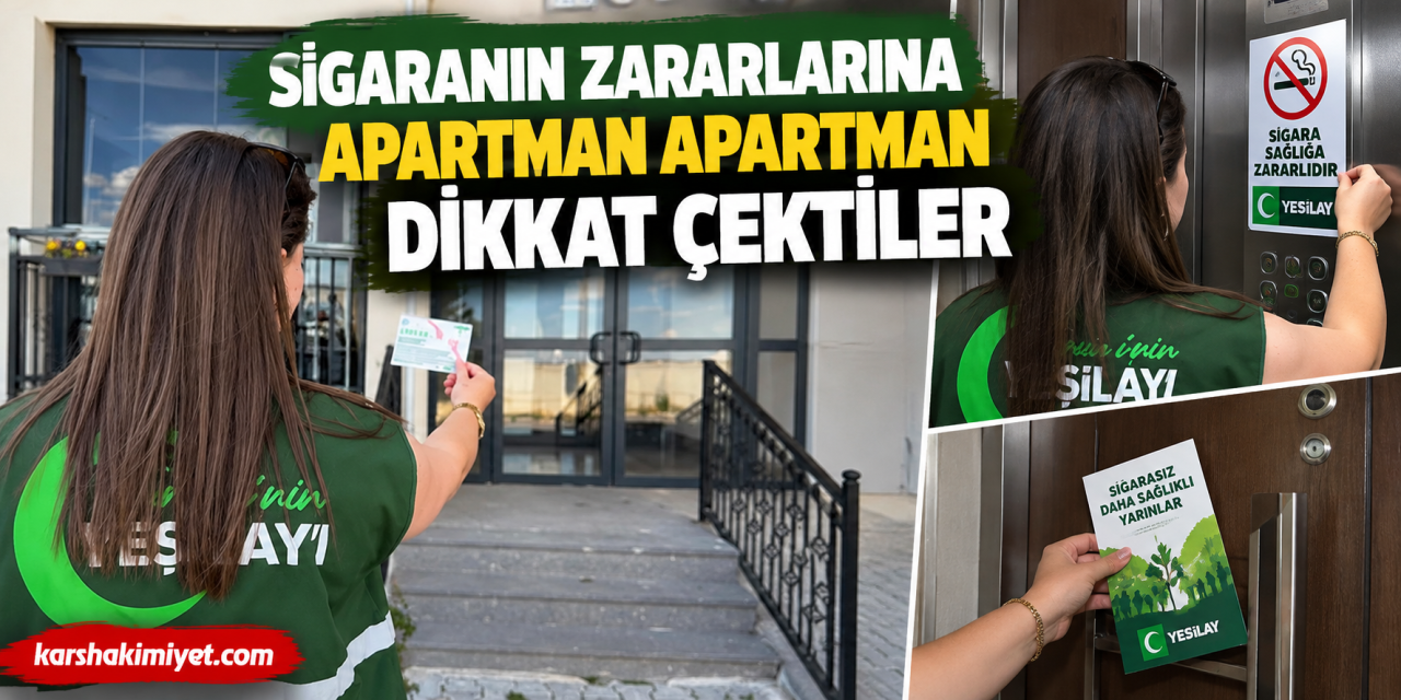 Sigaranın Zararlarına Apartman Apartman Dikkat Çektiler
