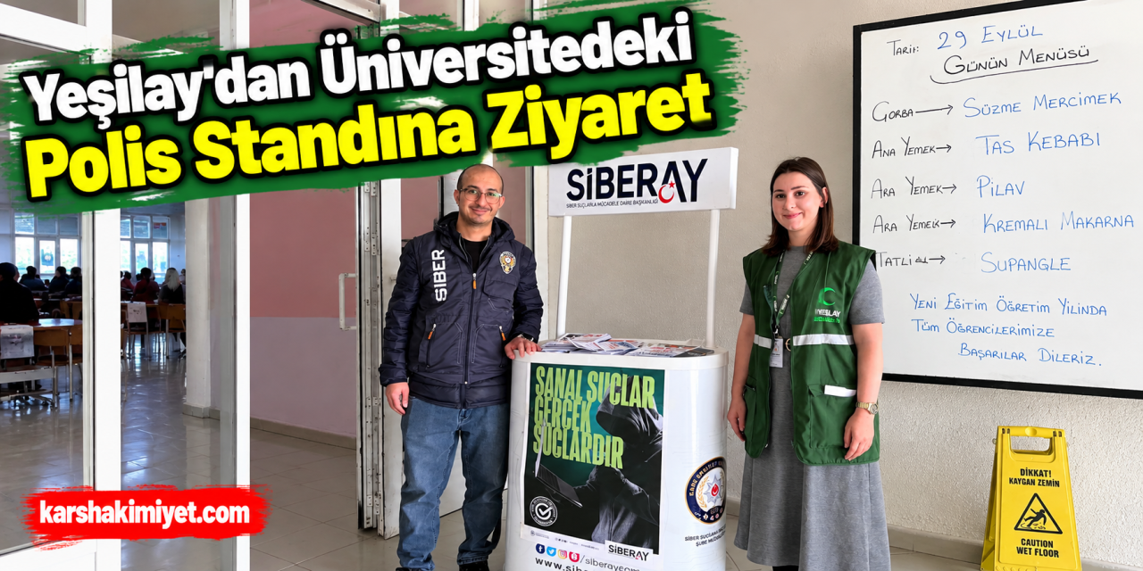 Yeşilay’dan Üniversitedeki Polis Standına Ziyaret