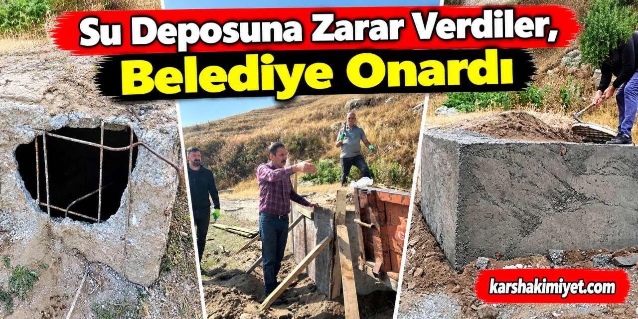 Su Deposuna Zarar Verdiler, Belediye Onardı