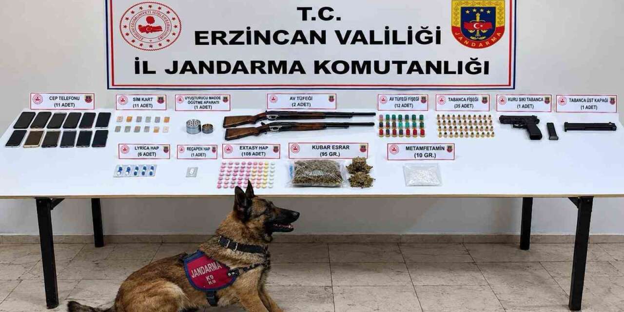 Erzincan’da uyuşturucu operasyonunda 10 şüpheli gözaltına alındı