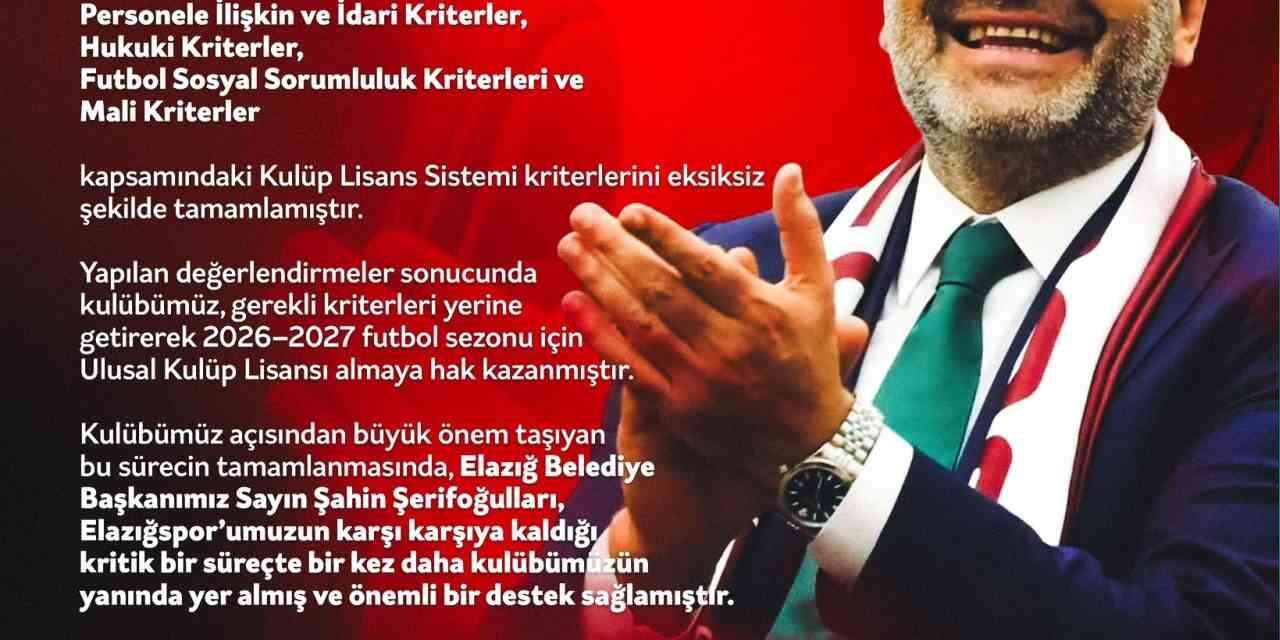 Elazığspor 3 puan silme cezasından kurtuldu