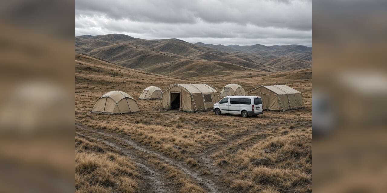 Erzincan yaylalarında çadırları sel suları bastı