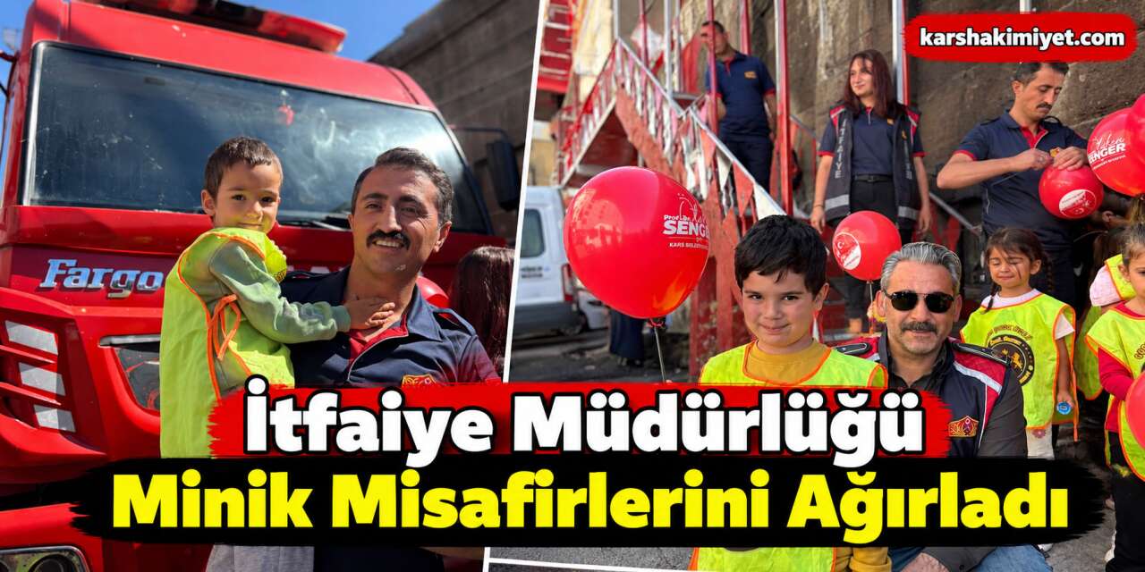 İtfaiye Müdürlüğü Minik Misafirlerini Ağırladı