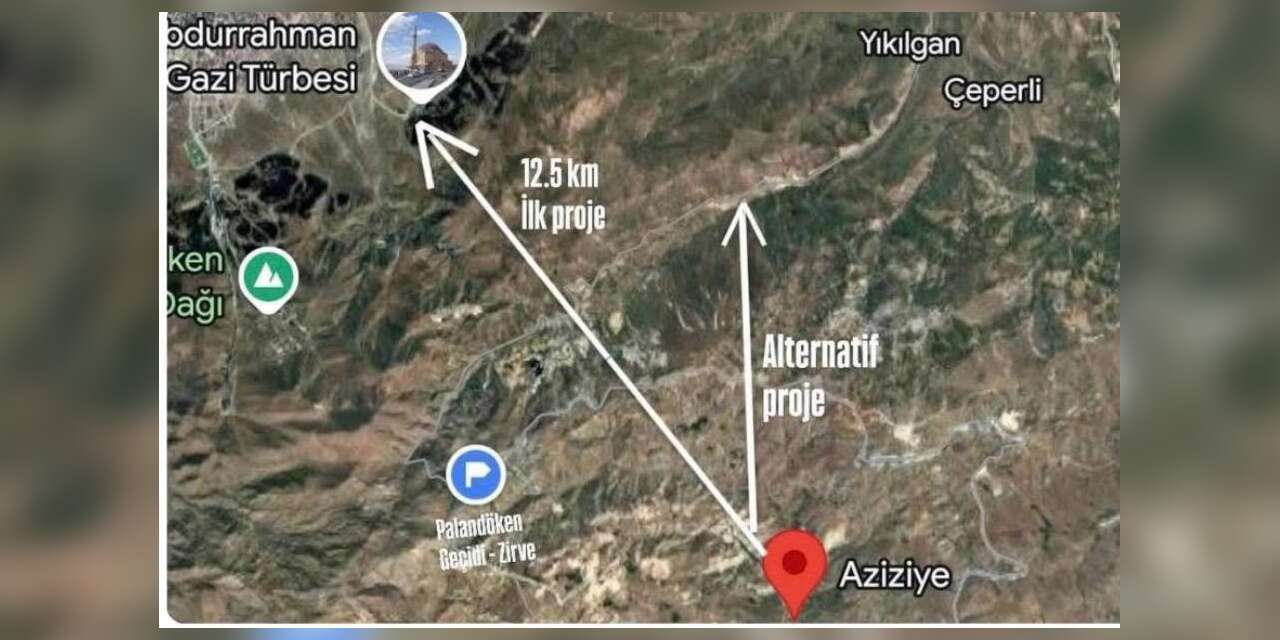 Palandöken tüneli için ilk kazma vuruldu