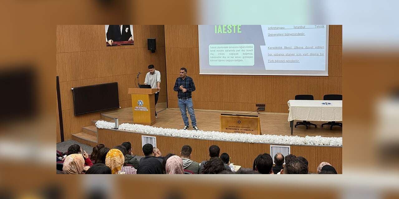 IAESTE staj ve değişim programları ETÜ öğrencilerine tanıtıldı