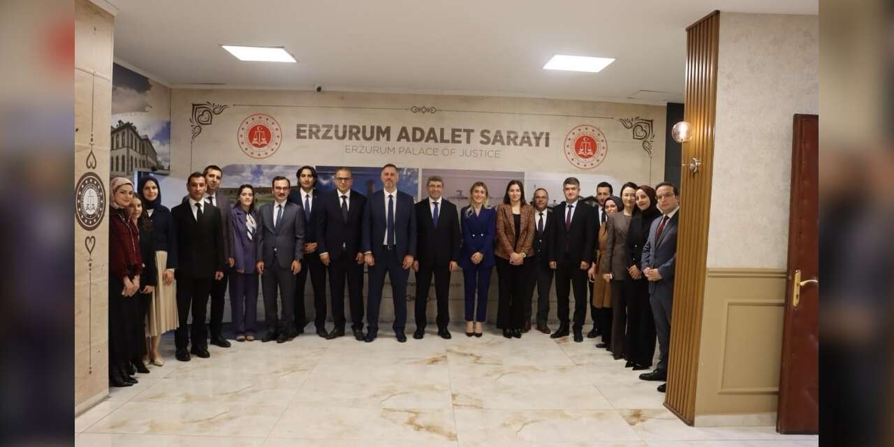 HSK heyeti Erzurum Adliyesi’ni ziyaret etti