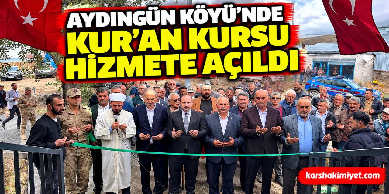 Aydıngün Köyü’nde Kur’an Kursu Hizmete Açıldı