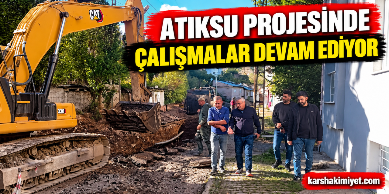 Atıksu Projesinde Çalışmalar Devam Ediyor