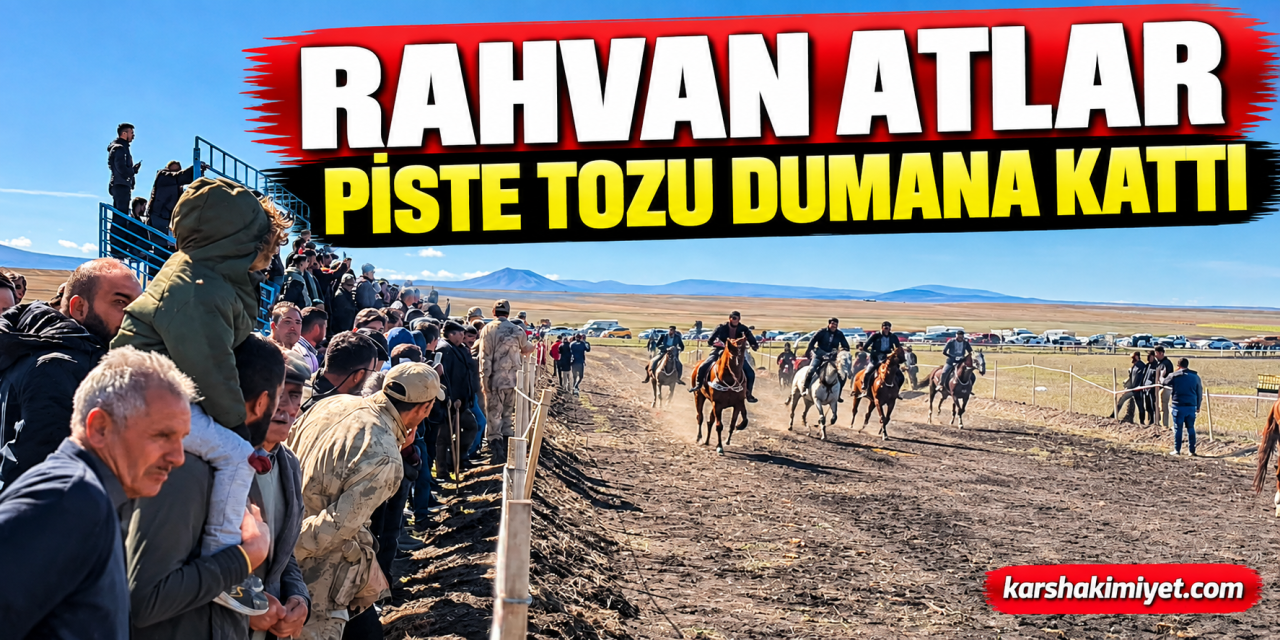Rahvan Atlar Pistte Tozu Dumana Kattı