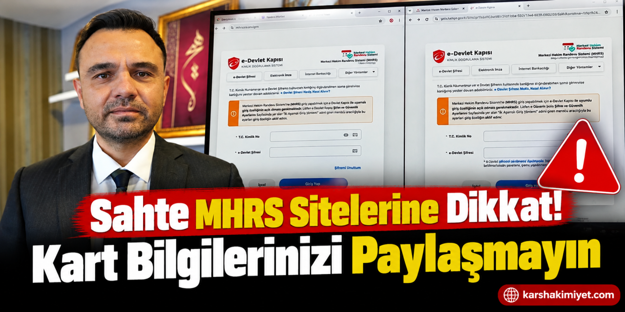 Sahte MHRS Sitelerine Dikkat! Kart Bilgilerinizi Paylaşmayın