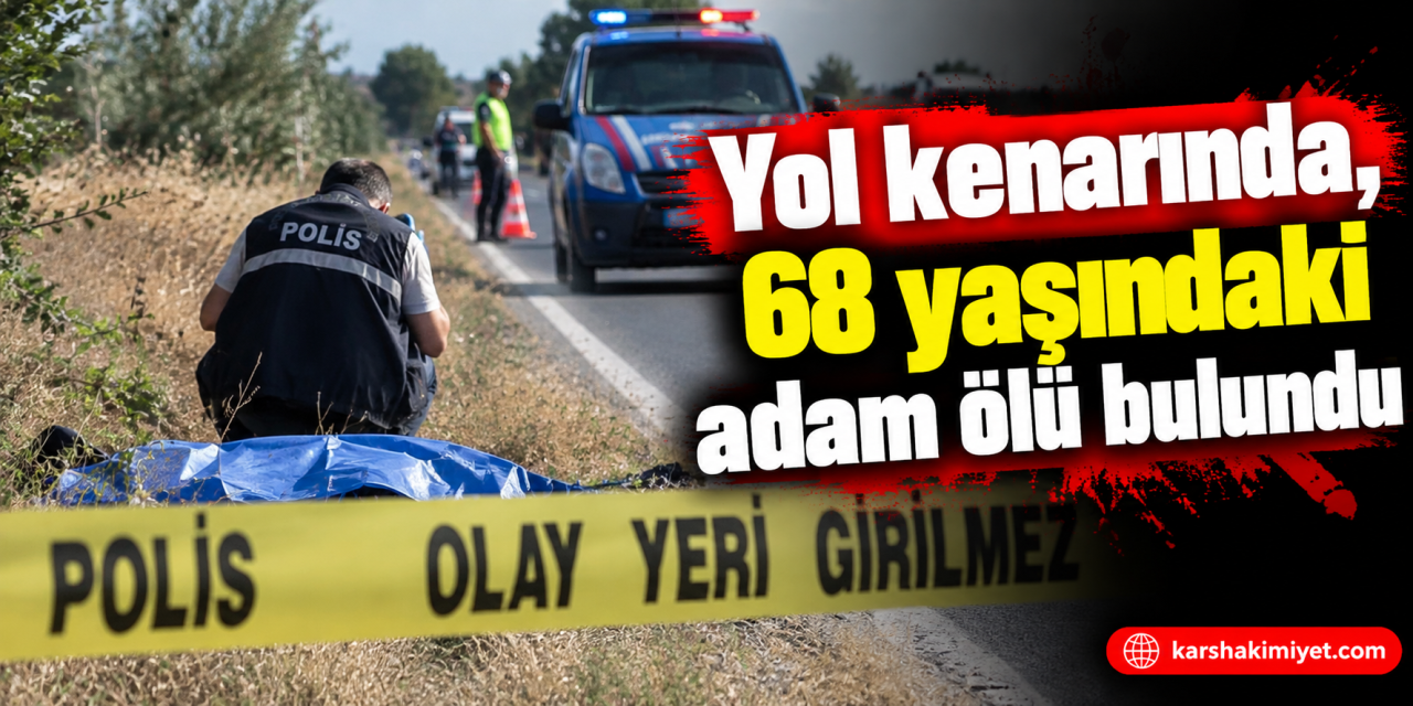 Yol kenarında, 68 yaşındaki adam ölü bulundu