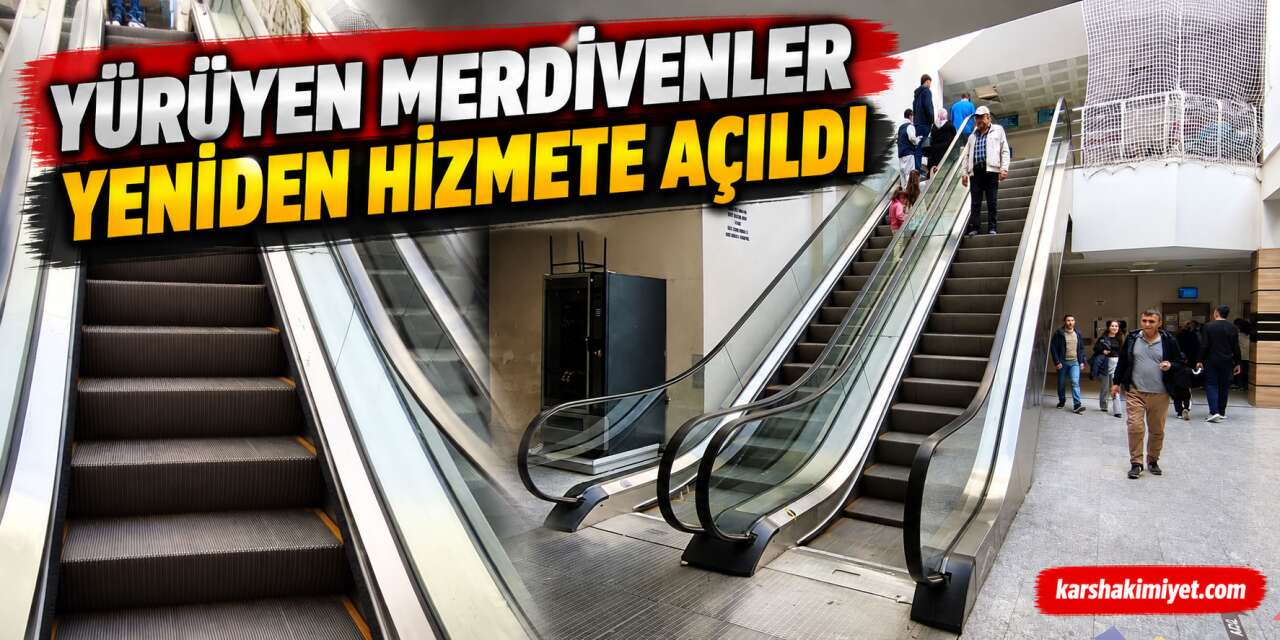 Harakani Devlet Hastanesi’nde Yürüyen Merdivenler Yeniden Hizmete Açıldı