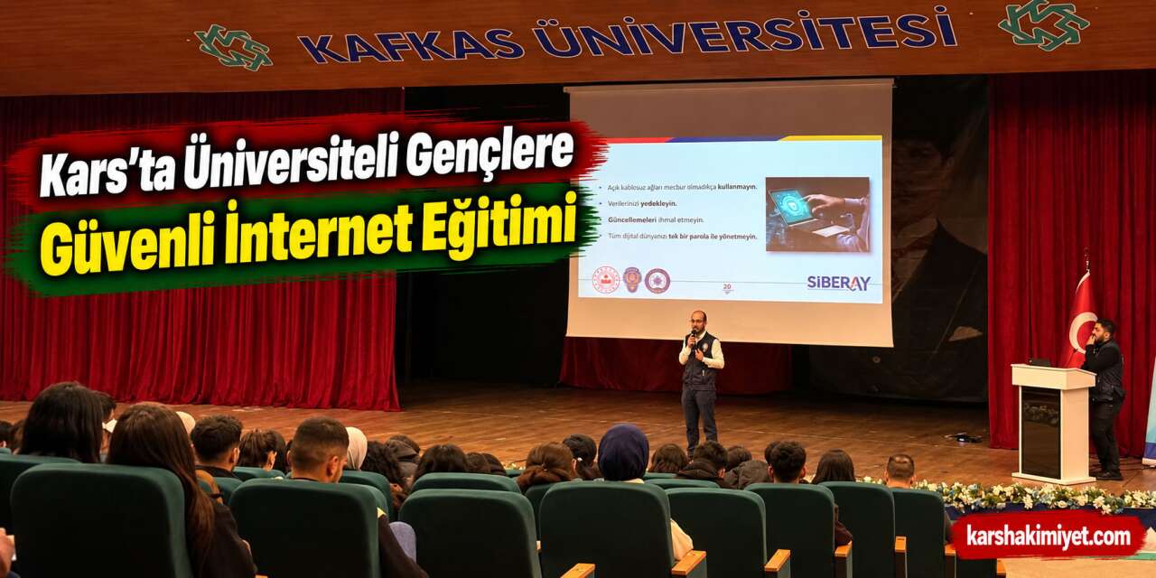 Kars’ta Üniversiteli Gençlere Güvenli İnternet Eğitimi