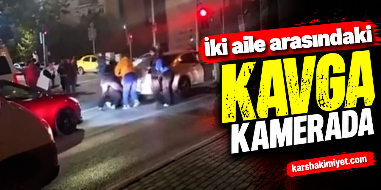 iki aile arasındaki kavga kamerada