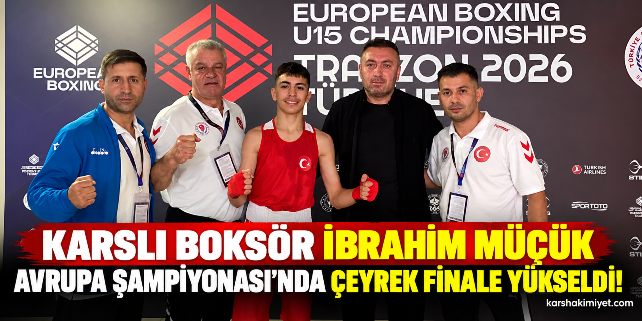 Karslı Boksör İbrahim Müçük Avrupa Şampiyonası’nda Çeyrek Finale Yükseldi!