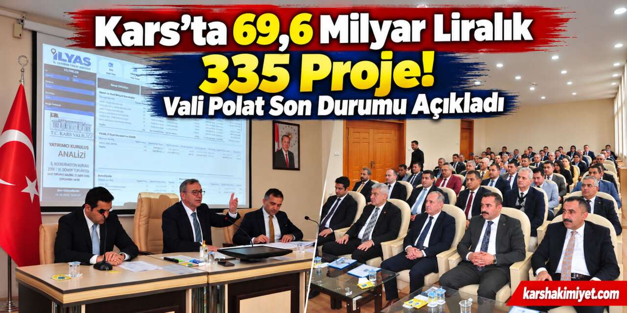 Kars’ta 69,6 Milyar Liralık 335 Proje! Vali Polat Son Durumu Açıkladı