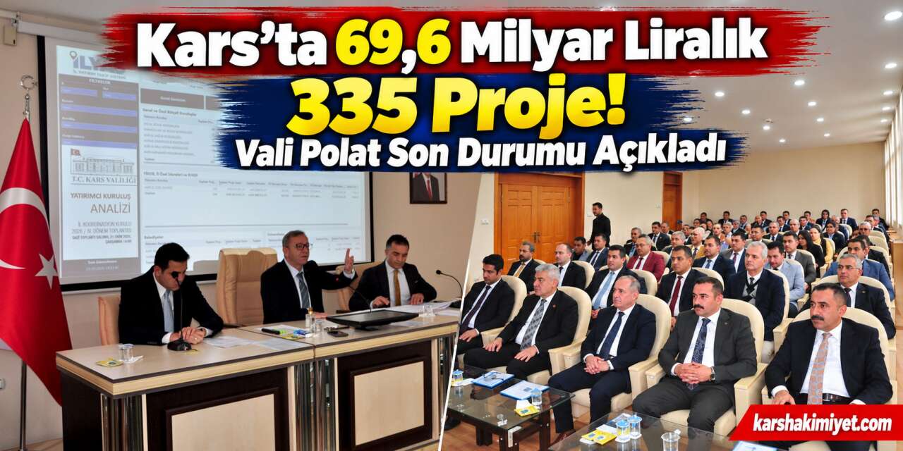 Kars’ta 69,6 Milyar Liralık 335 Proje! Vali Polat Son Durumu Açıkladı