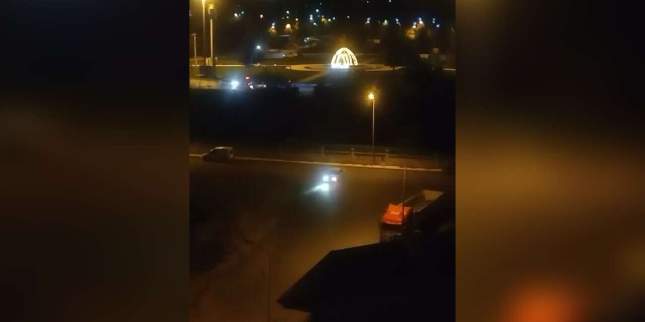Elazığ’da drift atan sürücü kameraya yansıdı