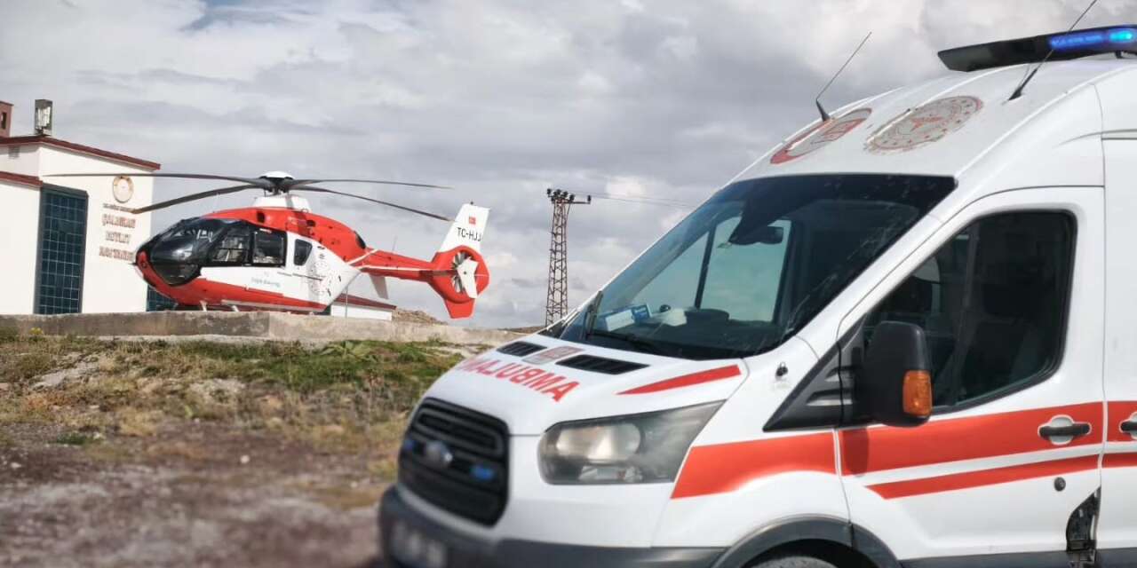 21 günlük bebek helikopter ambulansla Van’a sevk edildi