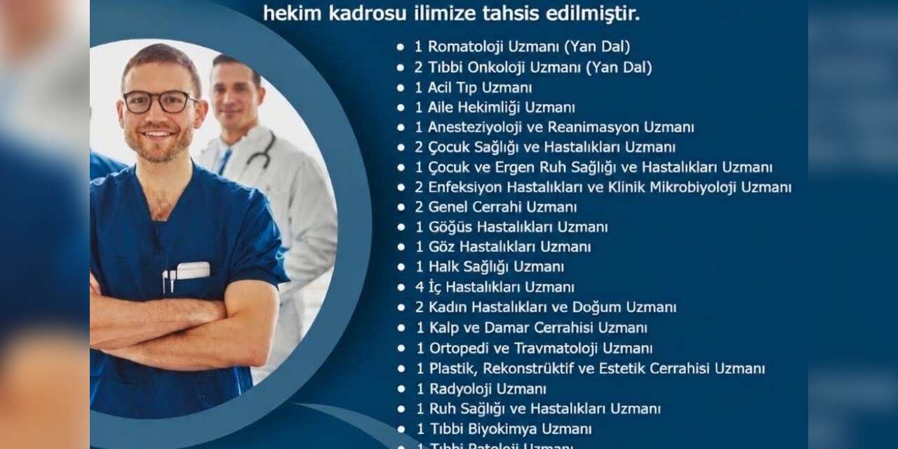 Hakkari’ye 56 hekim kadrosu tahsis edildi