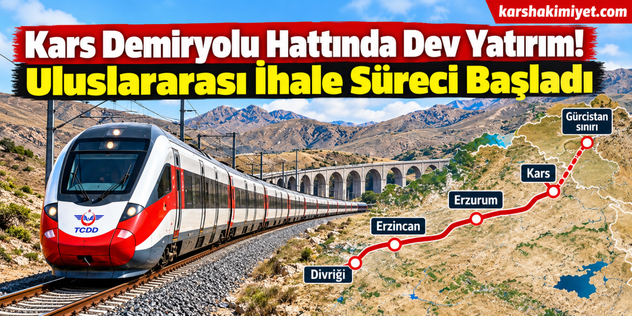 Kars Demiryolu Hattında Dev Yatırım! Uluslararası İhale Süreci Başladı