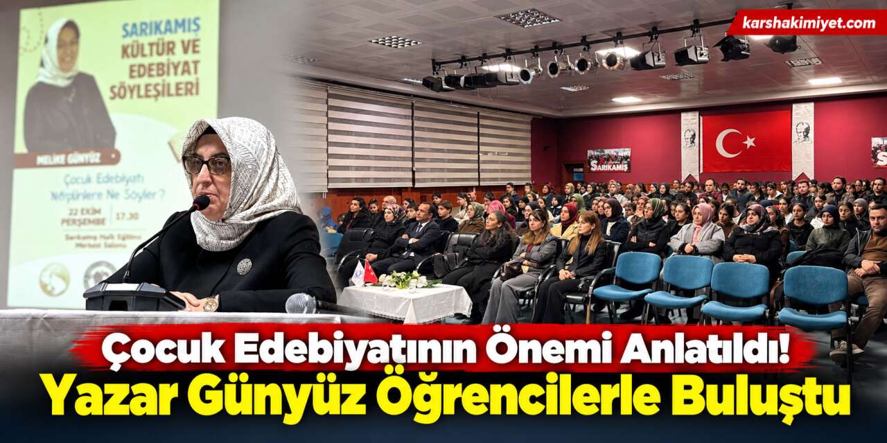 Çocuk Edebiyatının Önemi Anlatıldı! Yazar Günyüz Öğrencilerle Buluştu