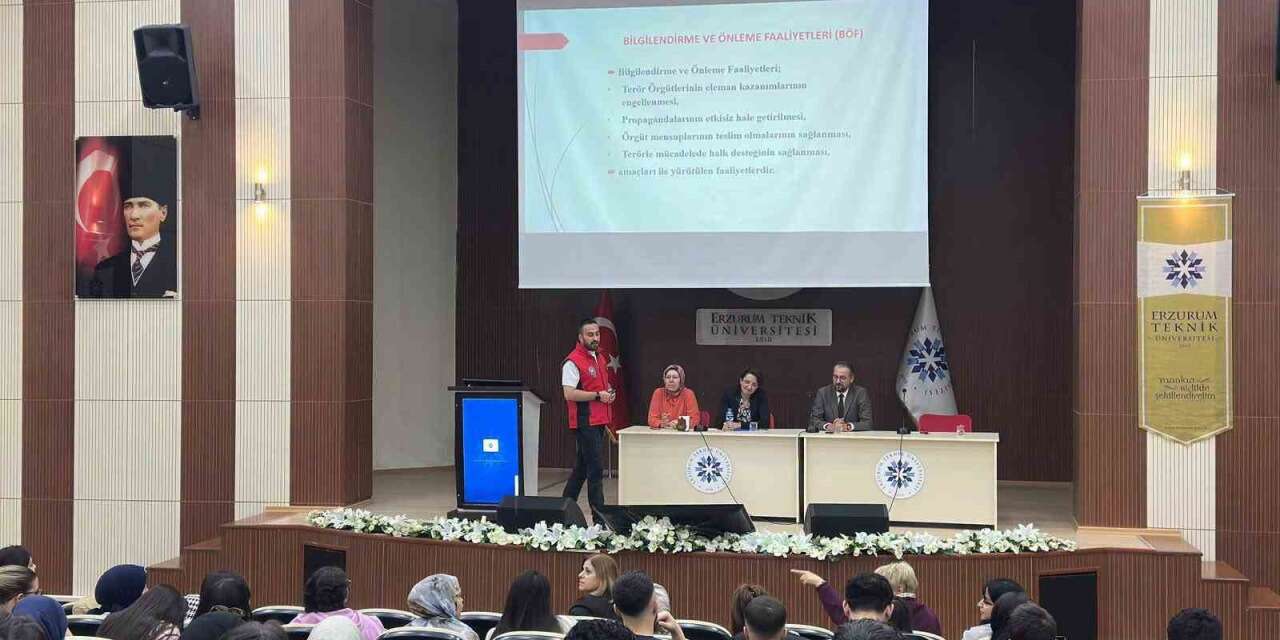Erzurum’da gençlere ve velilere "Güvenli Gelecek" bilgilendirmesi