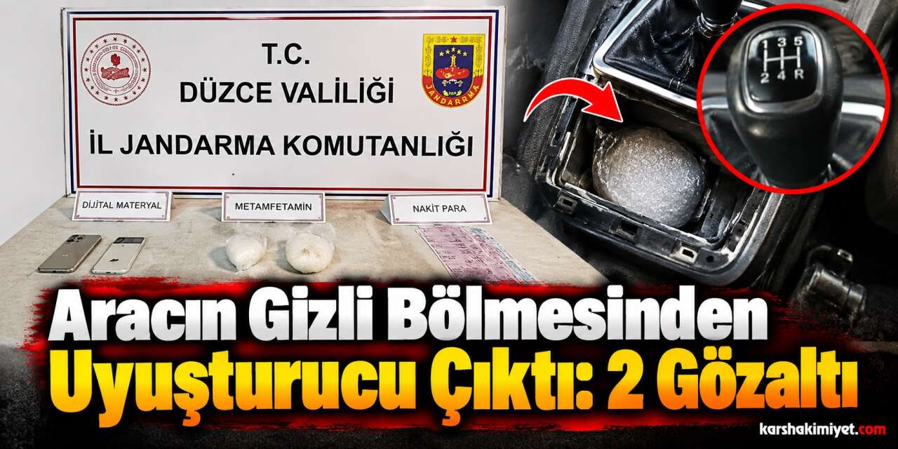 Aracın Gizli Bölmesinden Uyuşturucu Çıktı: 2 Gözaltı