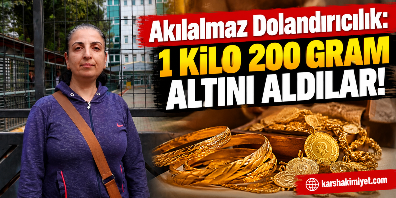 Akılalmaz Dolandırıcılık: 1 Kilo 200 Gram Altını Aldılar!