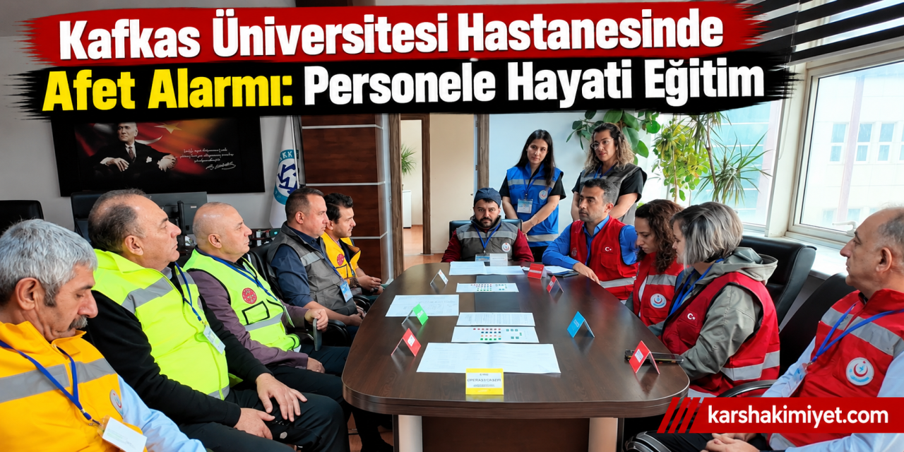 Kafkas Üniversitesi Hastanesinde Afet Alarmı: Personele Hayati Eğitim