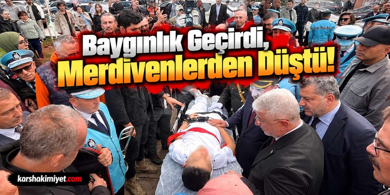 Baygınlık Geçirdi, Merdivenlerden Düştü!