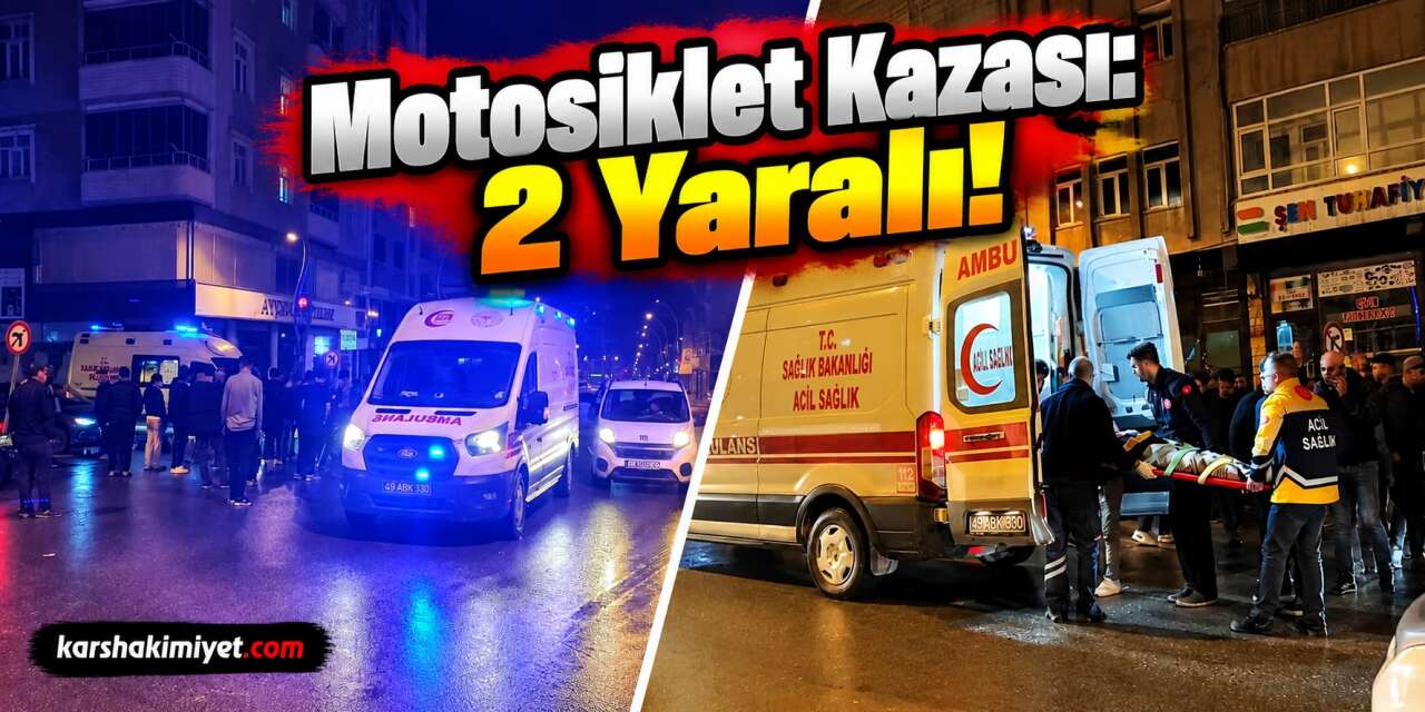 Motosiklet Kazası: 2 Yaralı!