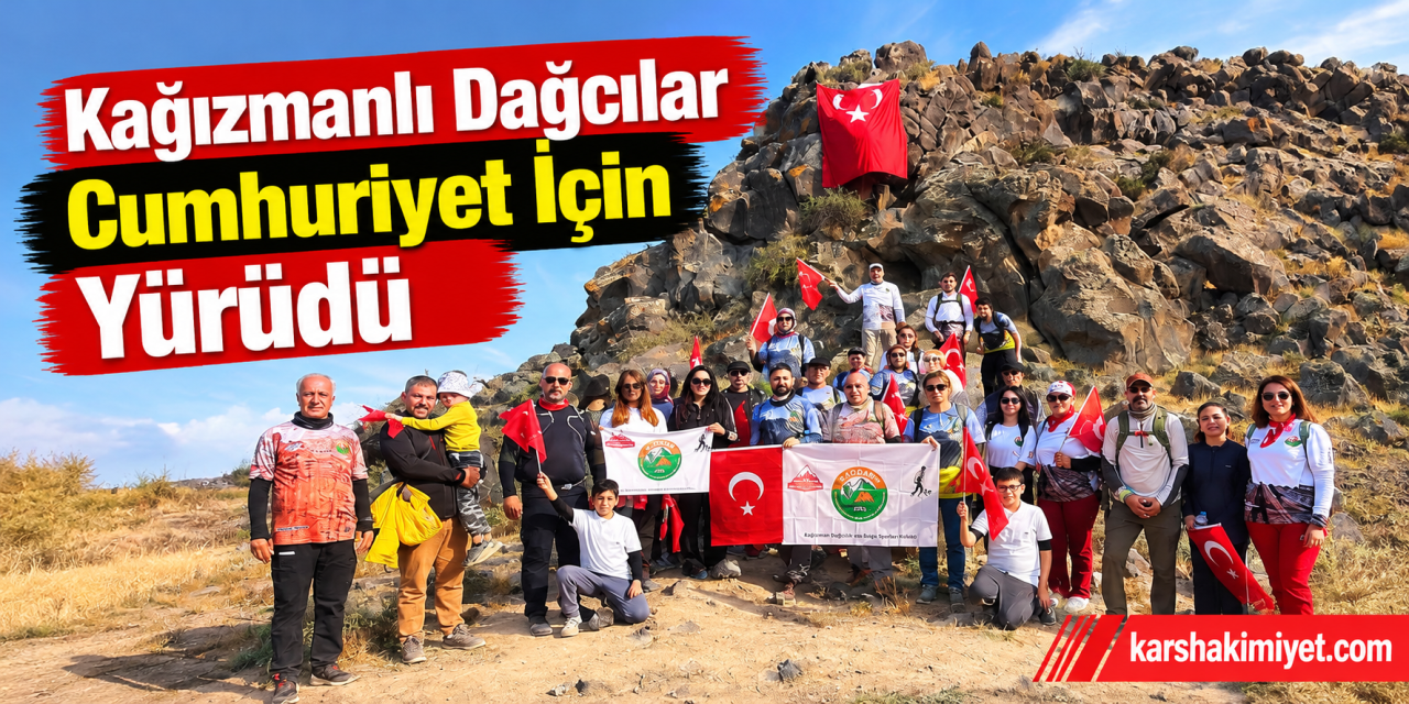 Kağızmanlı Dağcılar Cumhuriyet İçin Yürüdü