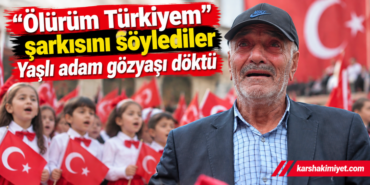 "Ölürüm Türkiyem" şarkısını söylendi, yaşlı adam gözyaşı döktü