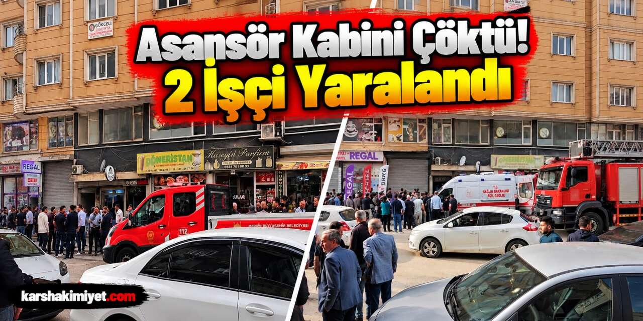 Asansör Kabini Çöktü! 2 İşçi Yaralandı