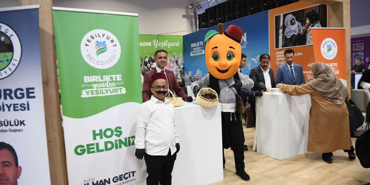 Yeşilyurt Belediyesinin tanıtım standı İstanbul’da yoğun ilgi görüyor