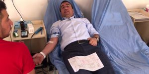 Başkan Toksoy kan verdi