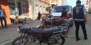 Kars'ta motosikletler denetlendi