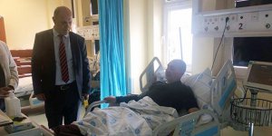 Rektör Sami Özcan’dan Seyit Ahmet Erdem’e geçmiş olsun ziyareti