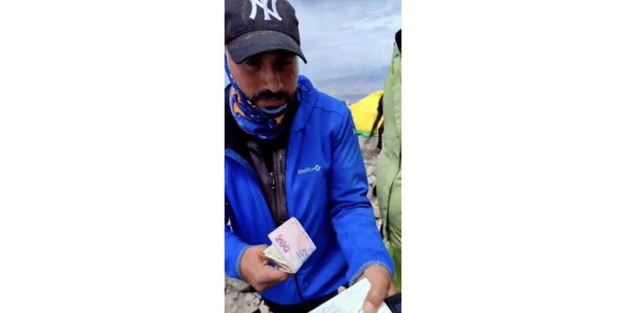 Ağrı Dağı’nda kayıp para ve pasaport bulundu